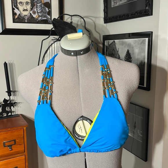 Trina Turk Swim Trina Turk Sample Beaded Triangle Bikini Top Poshmark